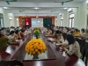 Hình ảnh cán bộ y bác sĩ dự hội nghị trực tuyến về tập huấn tiêm chủng vắc xin phòng Covid -19